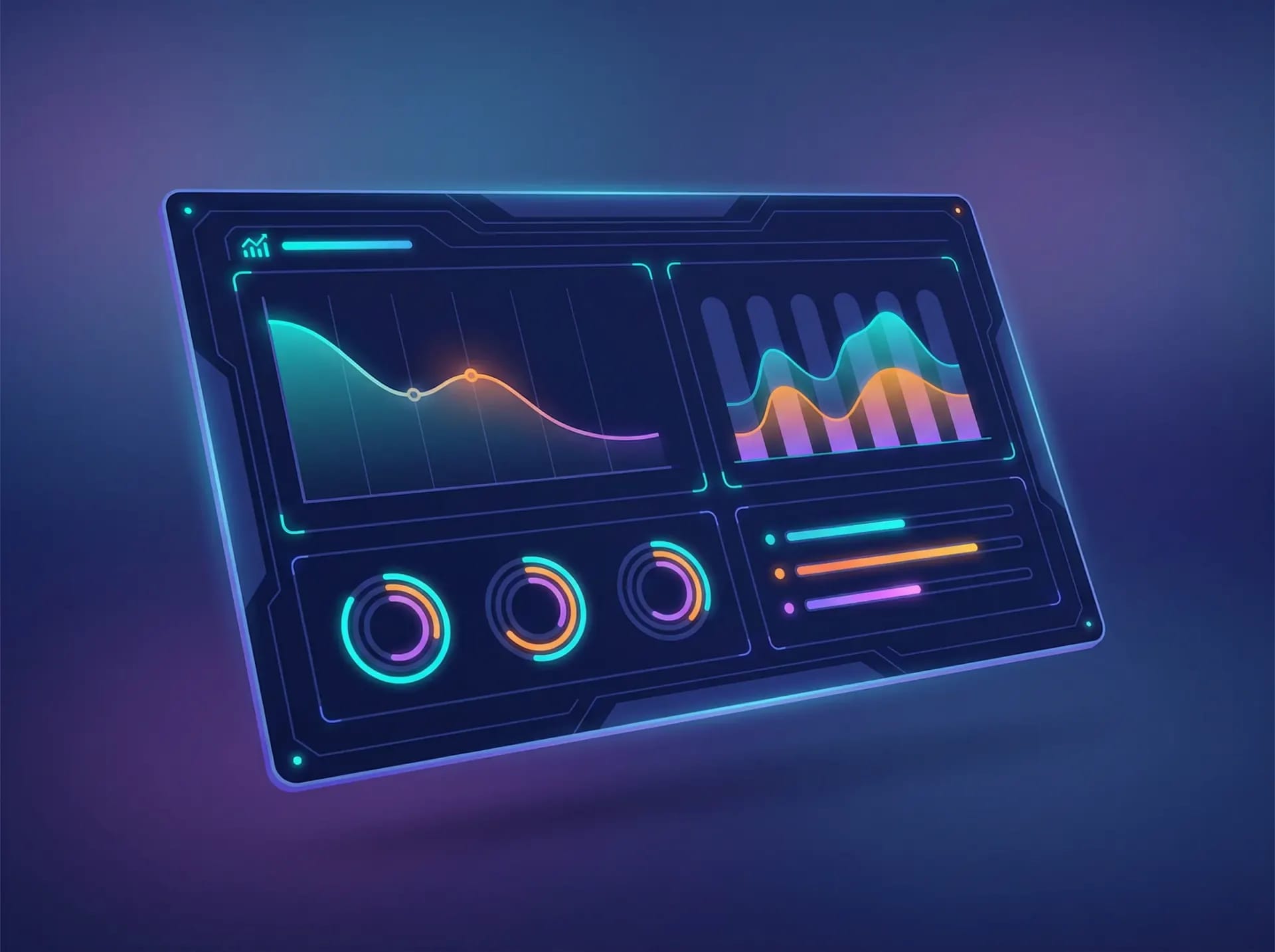 Project analytics dashboard with performance metrics